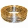 Kabel transparant-zilver plat 2x0.75mm per meter