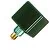 SPL | LED Filament | Grote fitting E27 | Kubuslamp | Helder | Groen | 4W | Dimbaar