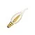 SPL | LED Filament | Kleine fitting E14 | Kaarslamp met tip | Helder | Goud | 4W | Dimbaar