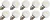 Lighto | LED lamp | Grote fitting E27 | Kogellamp | Helder | 45mm | 1W | 10 stuks