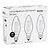 Bailey | 3x LED Kaarslamp | Kleine fitting E14 | 4W