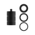 Calex | Lamphouder | E27 fitting | Aluminium | 3-rings model | Mat Zwart | 60W