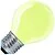Gloeilamp | Grote fitting E27 | Kogellamp | Geel | 45mm | 25W
