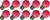 Lighto | LED lamp | Grote fitting E27 | Kogellamp | Roze | 45mm | 1W | 10 stuks