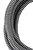 Bailey stoffen kabel 2-aderig zwart/wit 3m