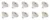 Lighto | LED lamp | GU5,3 Fitting | Spot | Helder | 50mm | 3W | 10 stuks | 12V