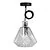 Bailey | Pendelarmatuur Glas | Grote fitting E27 