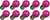 Lighto | LED lamp | Grote fitting E27 | Kogellamp | Paars | 45mm | 1W | 10 stuks