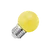 Lighto | LED lamp | Grote fitting E27 | Geel | Kogellamp | 45mm | 1.5W | Dimbaar | Geschikt voor prikkabel