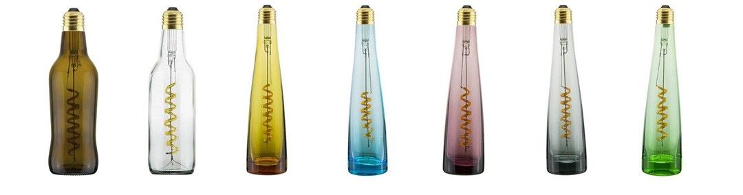 Bailey Spiraled BottLED decolampen in flesvorm